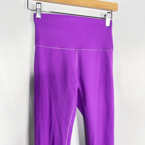 Lululemon Womens 4 Moonlit Magenta Purple Wunder Train High Rise Tight 25" - Picture 3 of 7